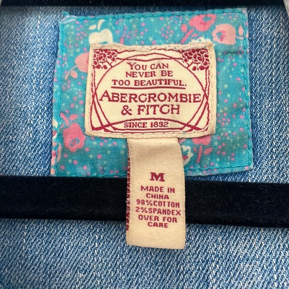 Distressed Abercrombie Jean Jacket - Picture 2 of 4